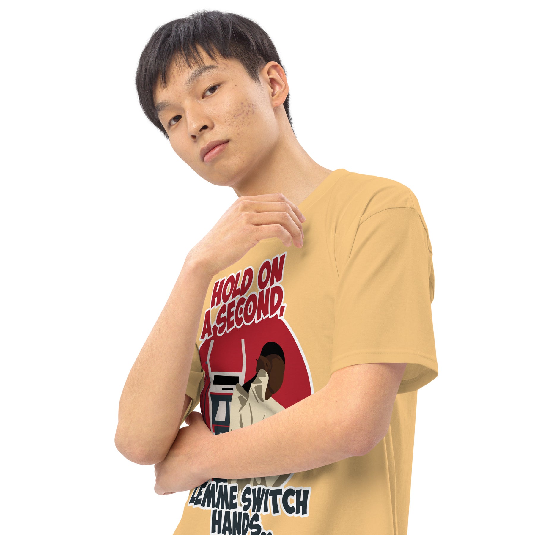 "Lemme Switch Hands" Men’s premium heavyweight tee