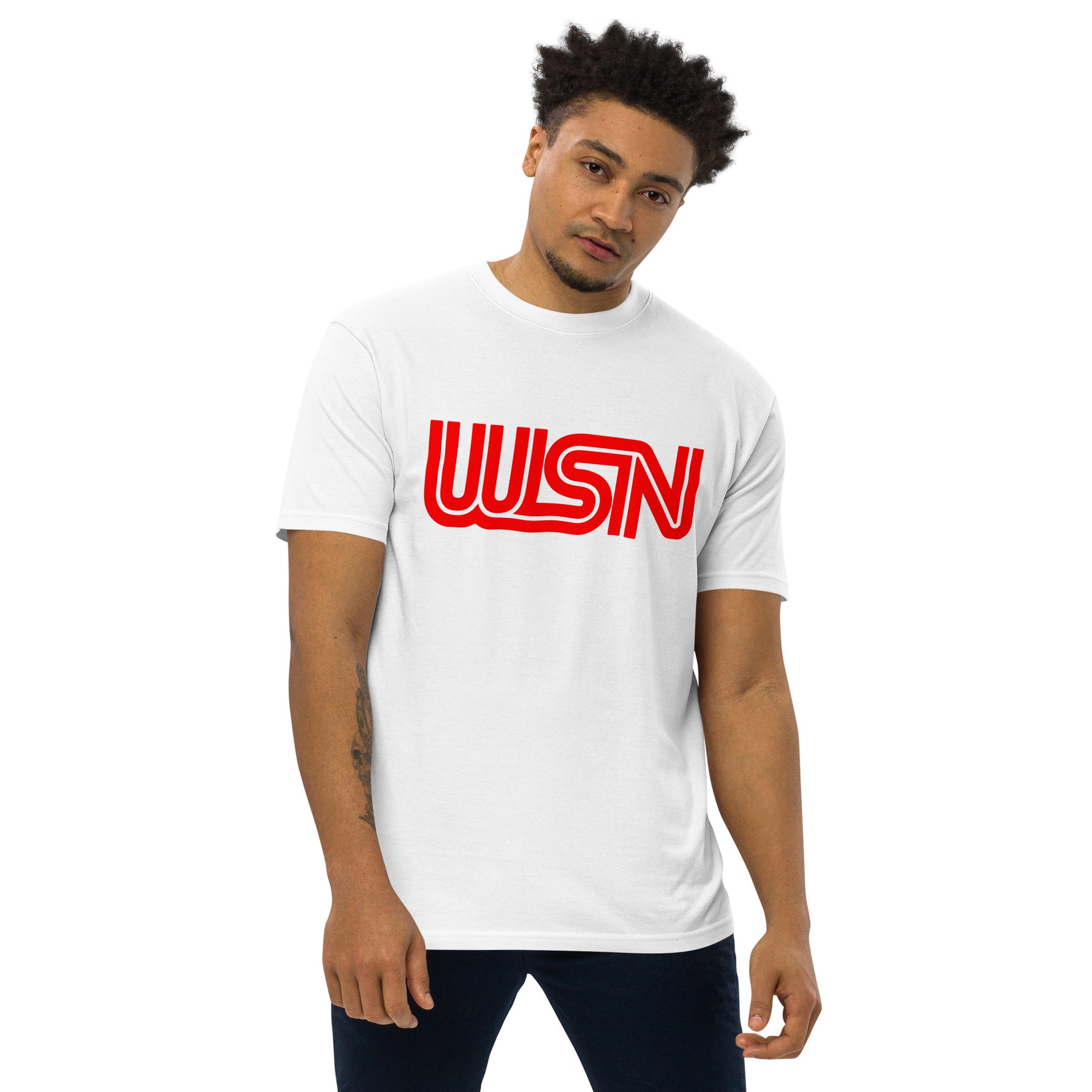 WSN "CNN" parody men’s premium heavyweight tee