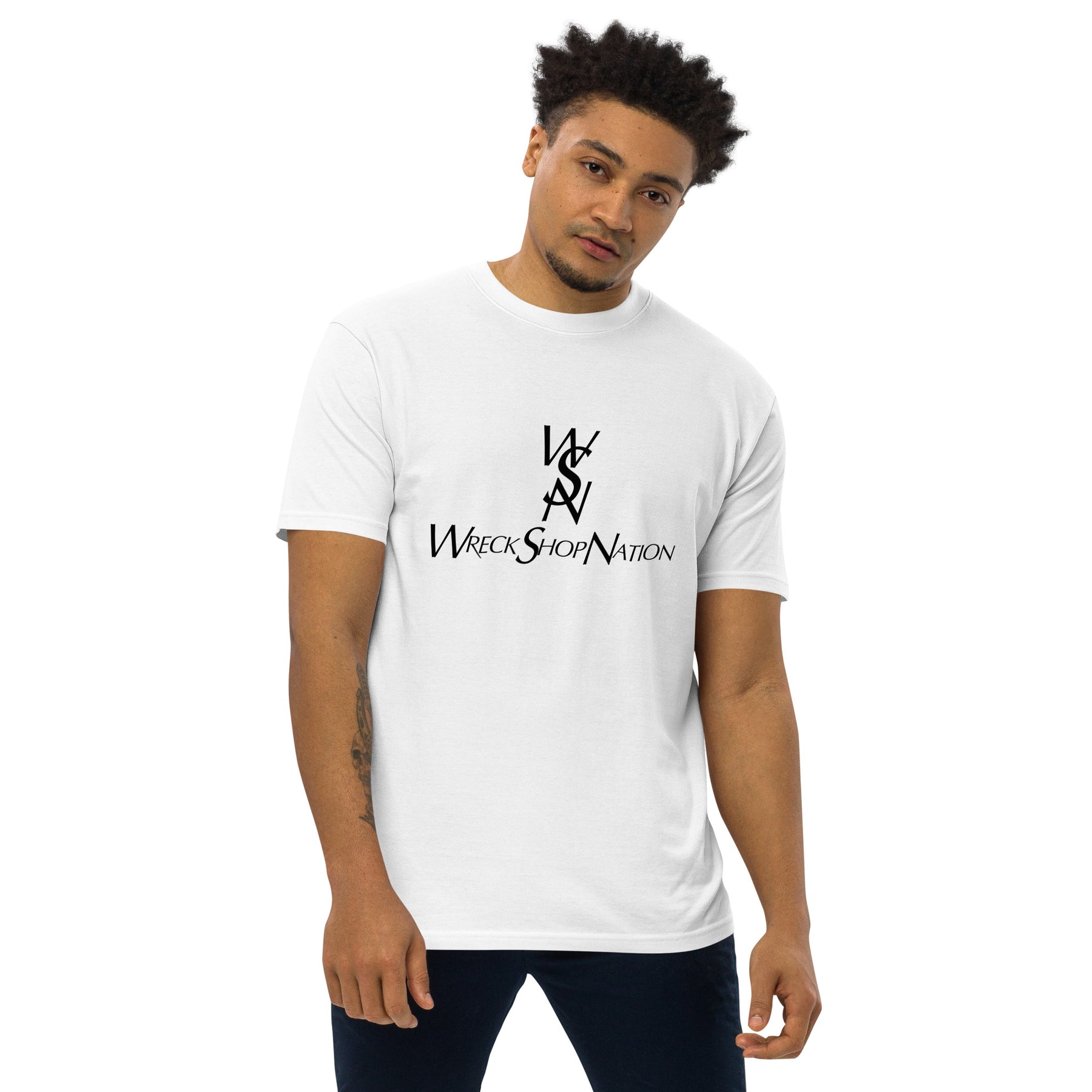Wreckshop Nation "YSL" Parody Men’s premium heavyweight tee