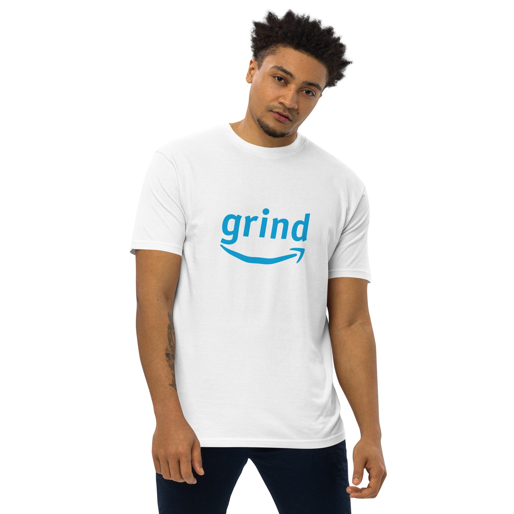 Prime "Grind" Parody Men’s premium heavyweight tee