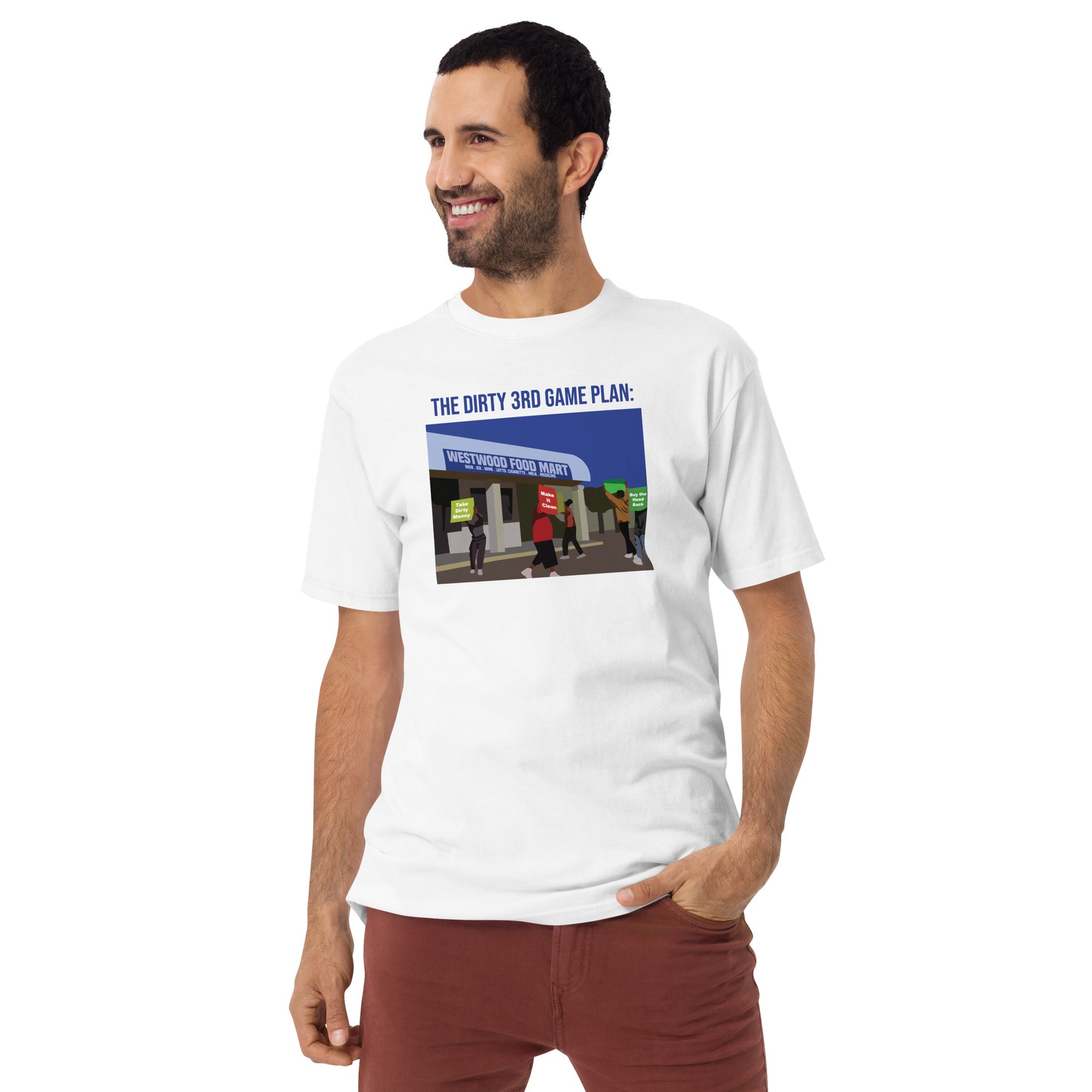 'The Gameplan' Men’s premium heavyweight tee