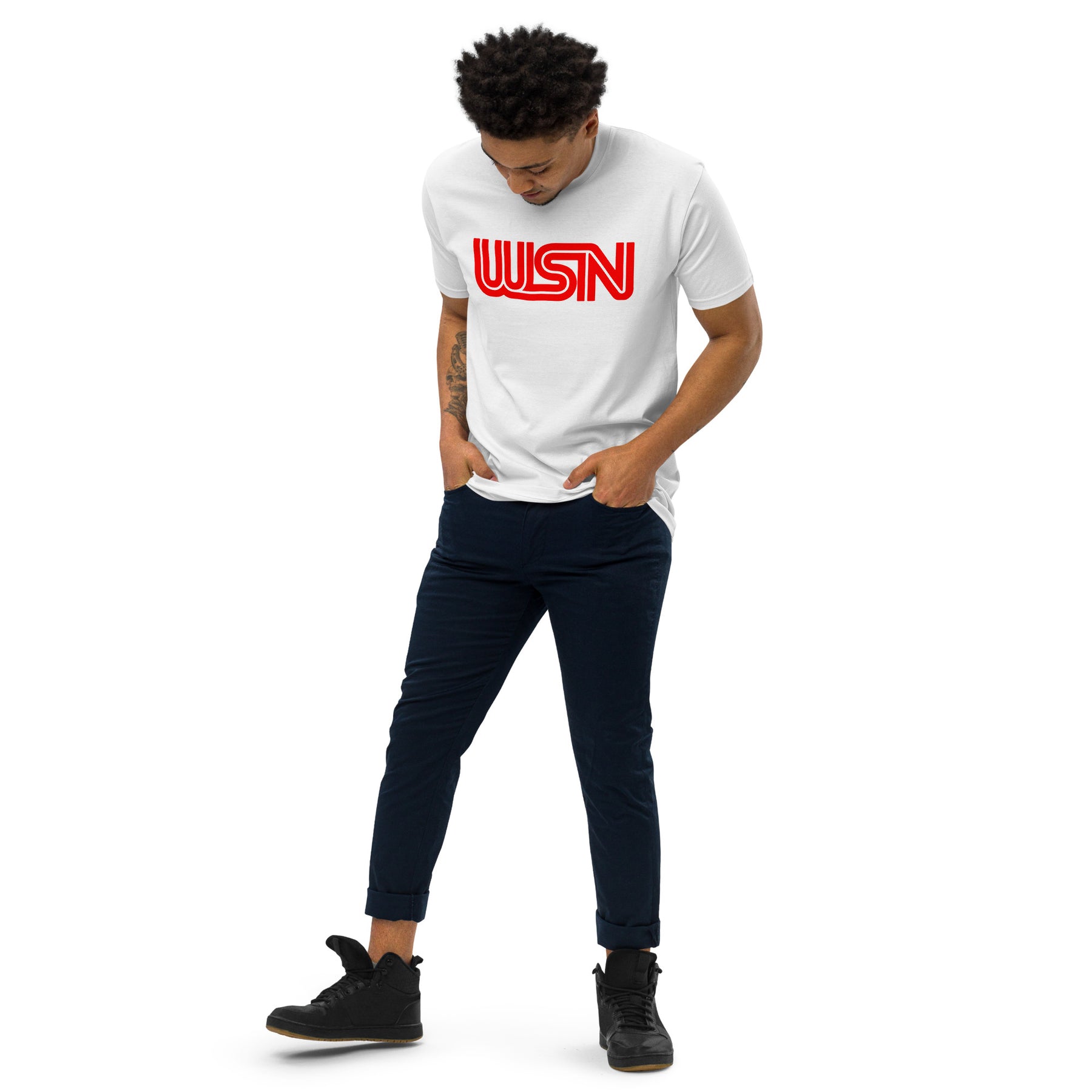 WSN "CNN" parody men’s premium heavyweight tee