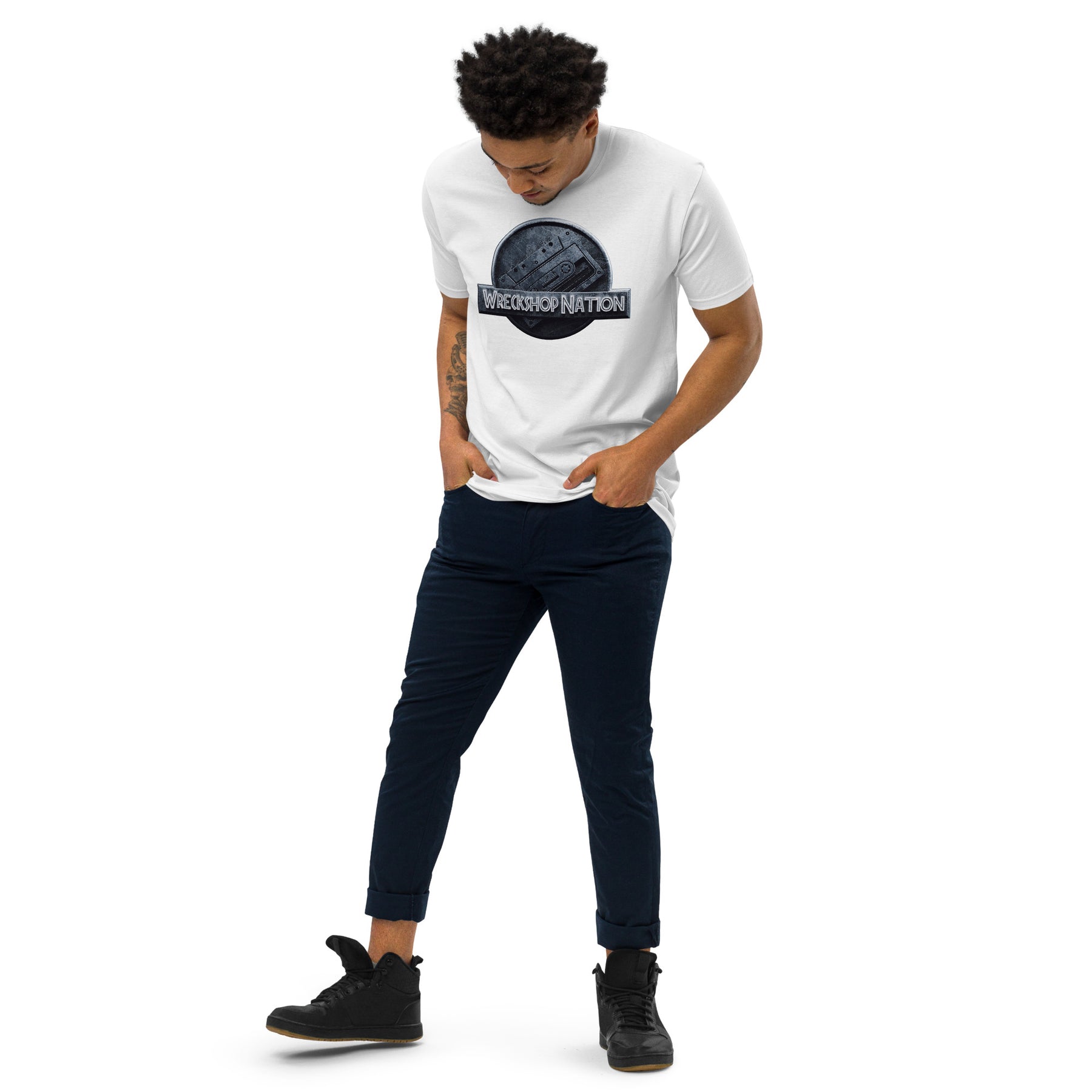 Wreckshop Nation "Jurassic Park" Men’s premium heavyweight tee