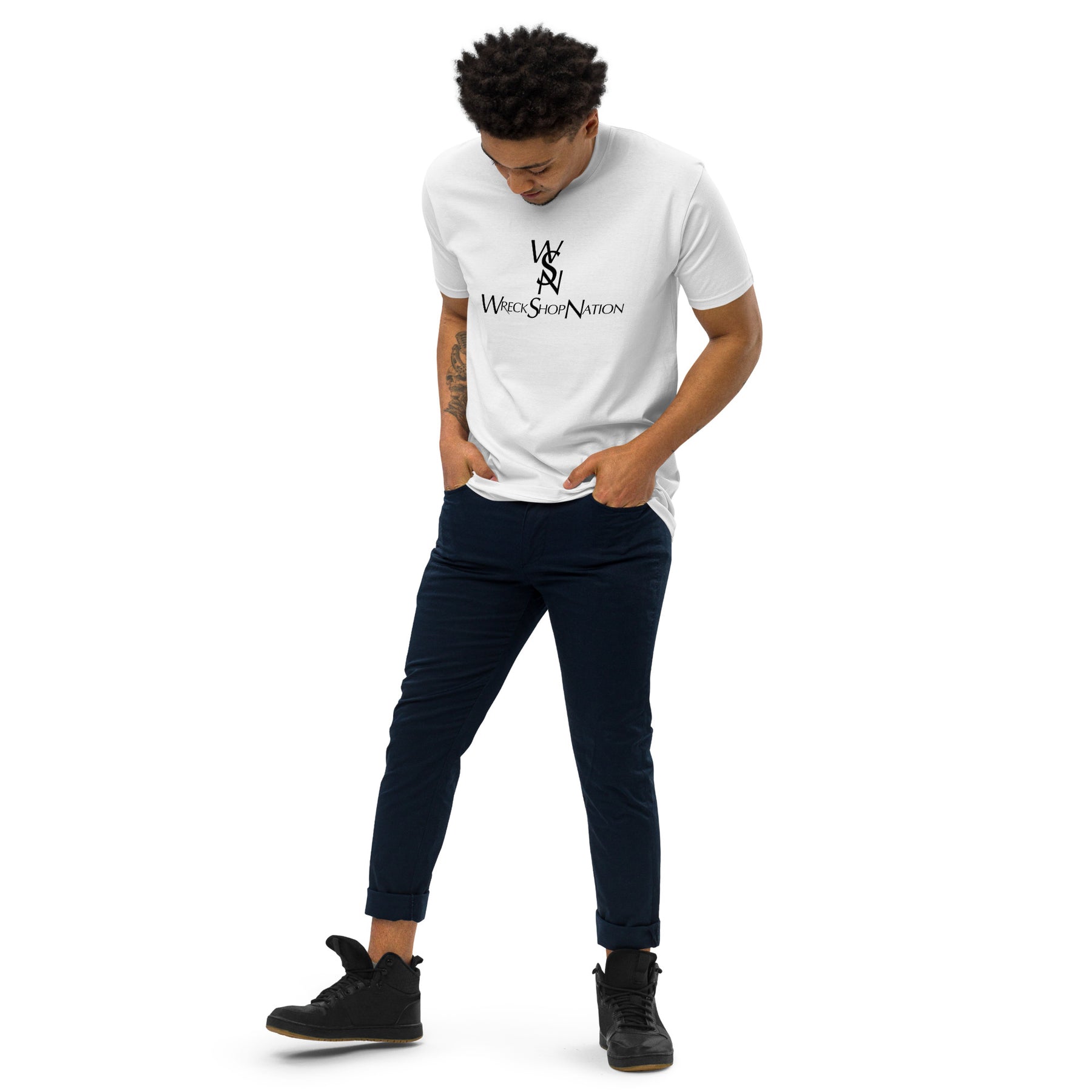 Wreckshop Nation "YSL" Parody Men’s premium heavyweight tee