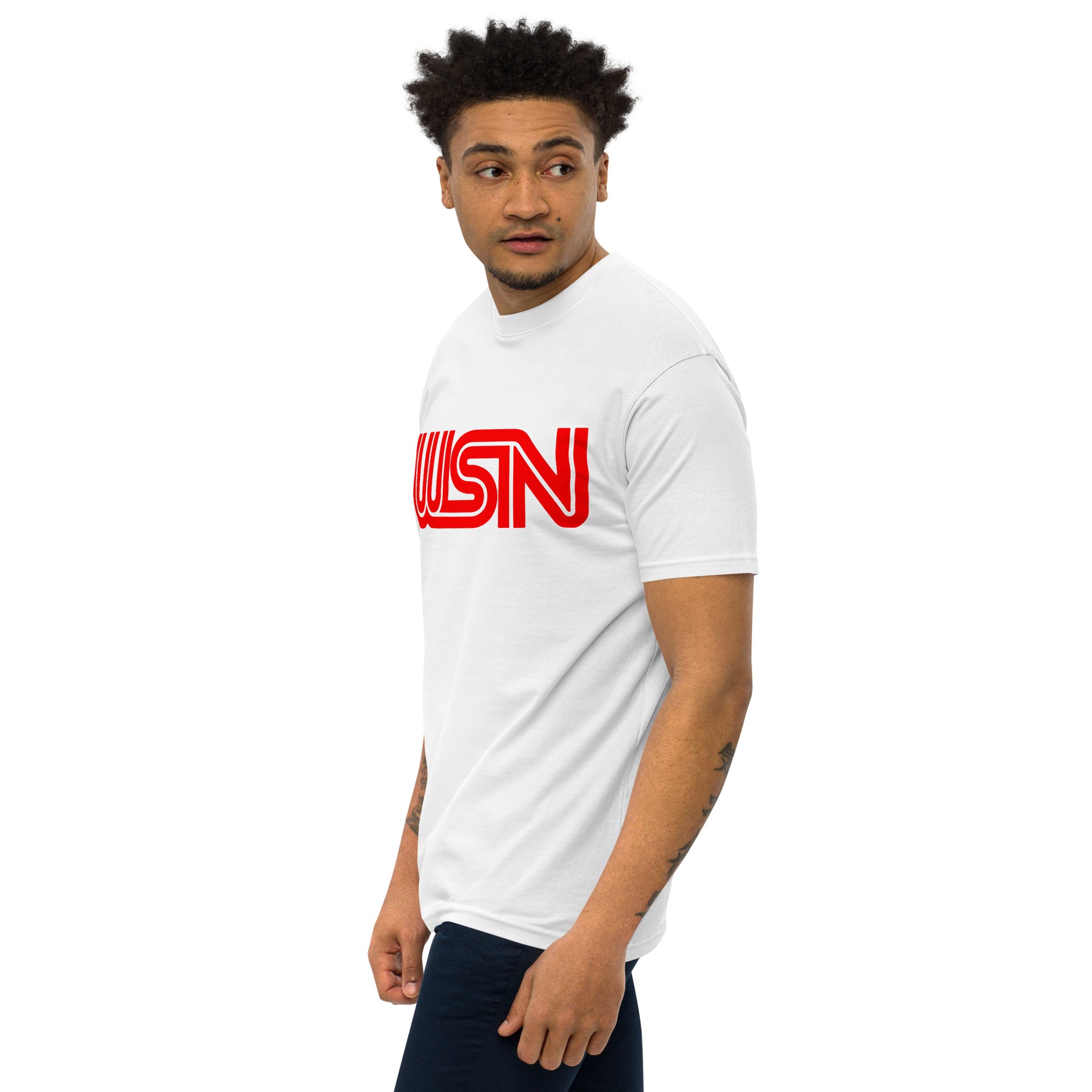 WSN "CNN" parody men’s premium heavyweight tee
