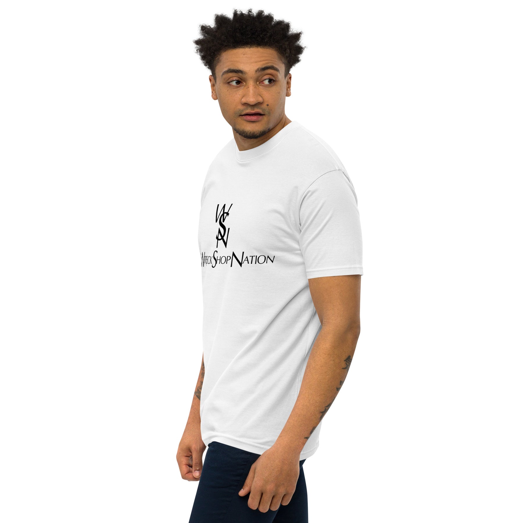 Wreckshop Nation "YSL" Parody Men’s premium heavyweight tee