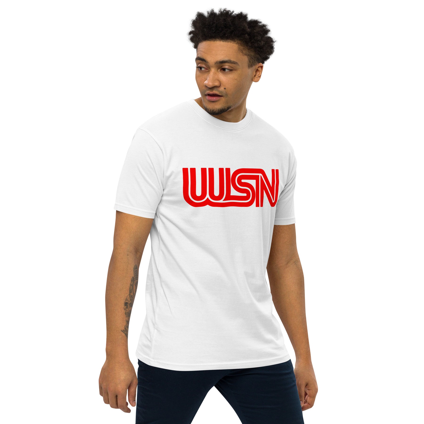 WSN "CNN" parody men’s premium heavyweight tee