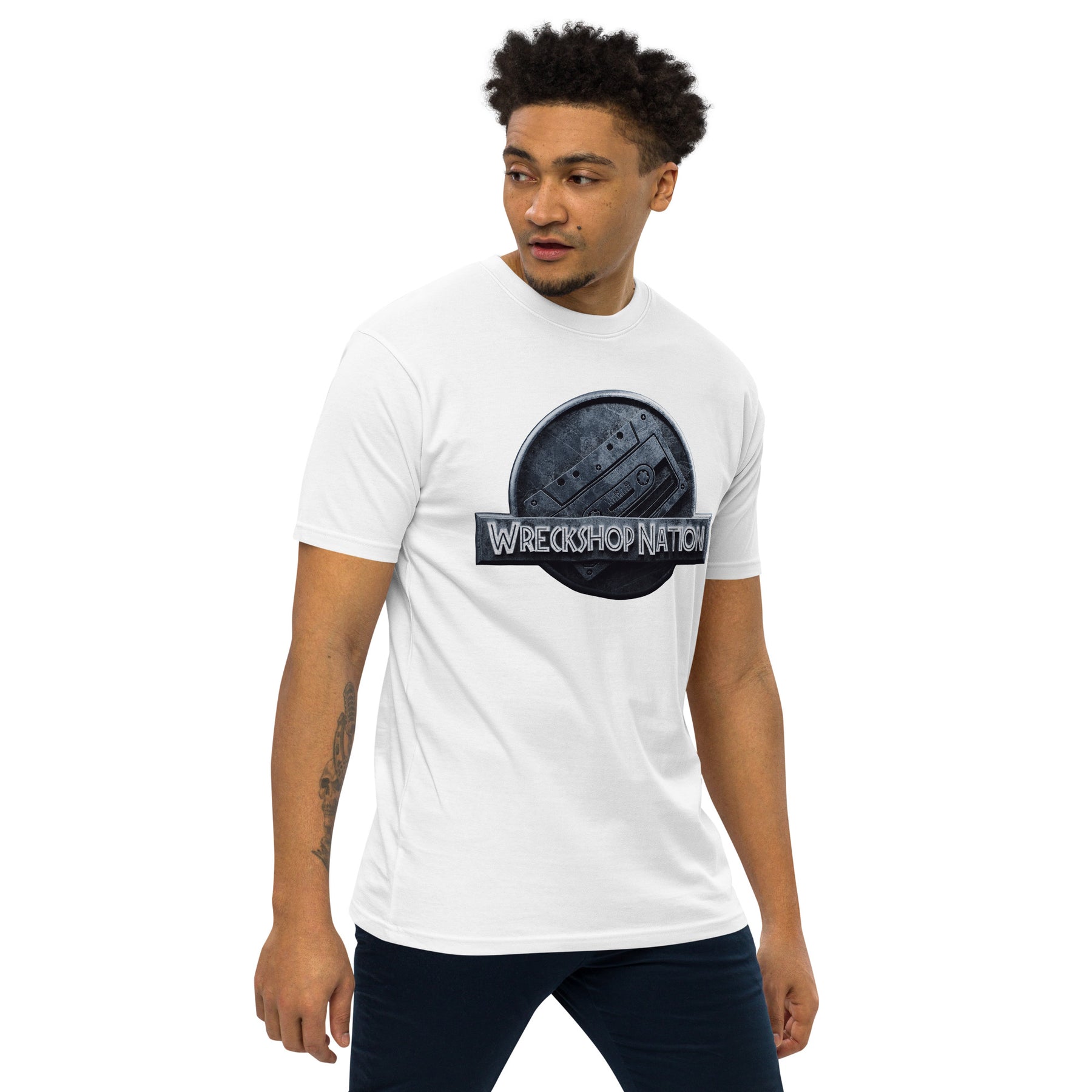 Wreckshop Nation "Jurassic Park" Men’s premium heavyweight tee