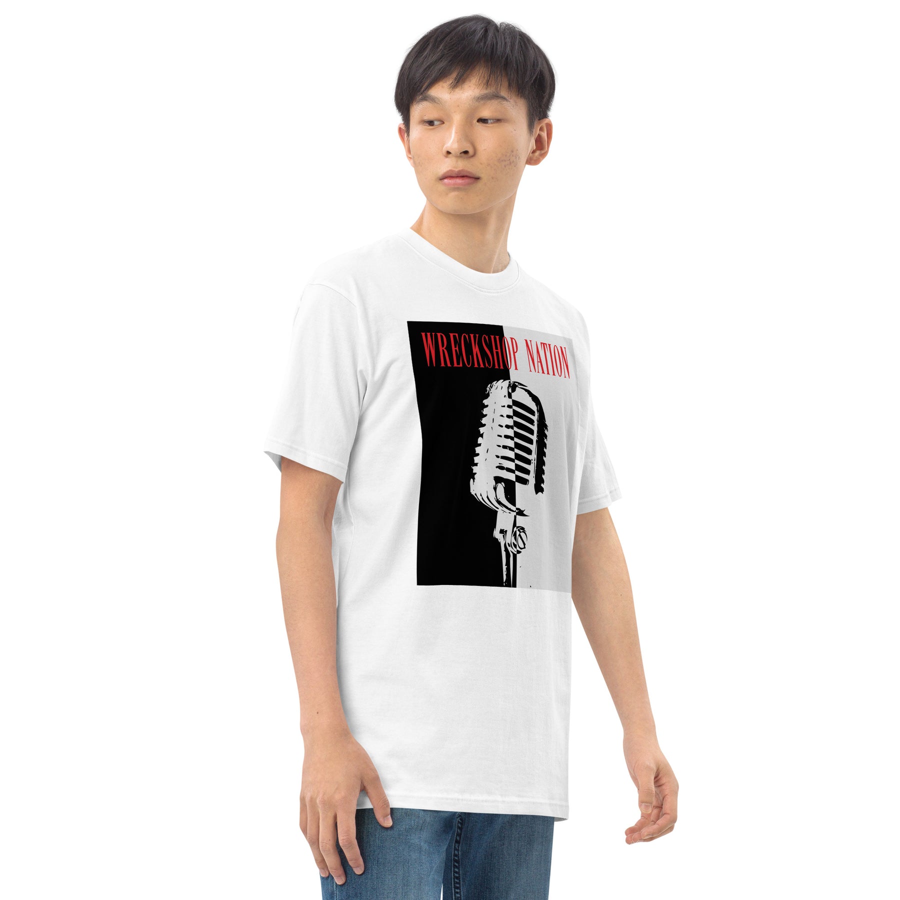 Wreckshop Nation "Scarface" Parody Men’s premium heavyweight tee