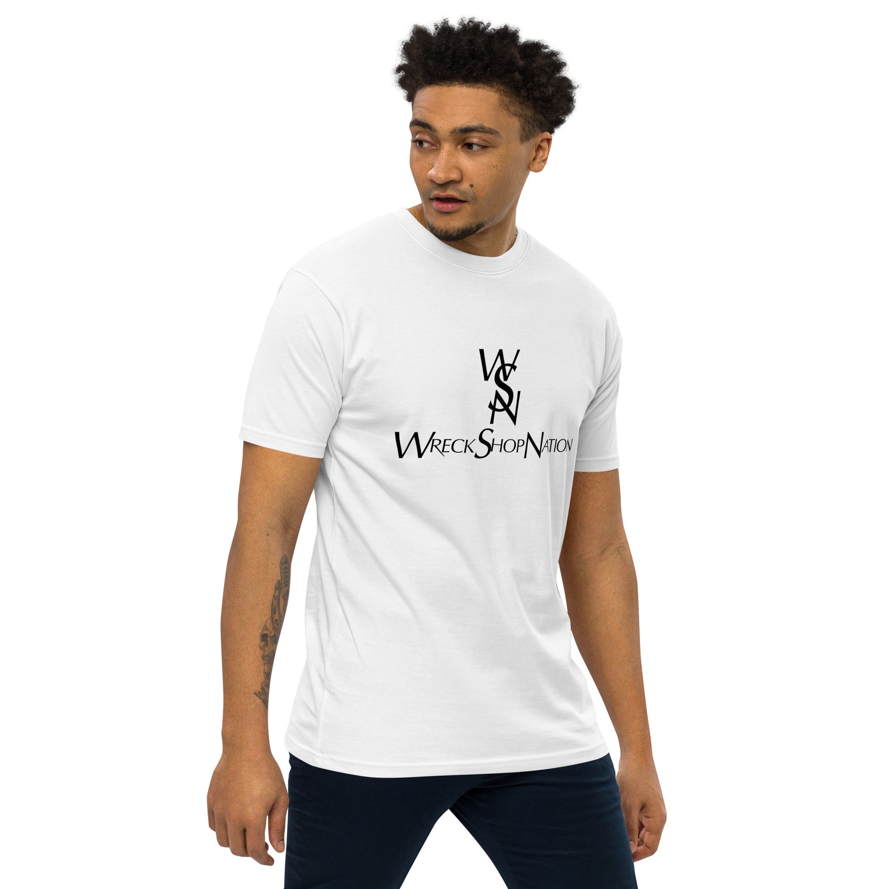 Wreckshop Nation "YSL" Parody Men’s premium heavyweight tee
