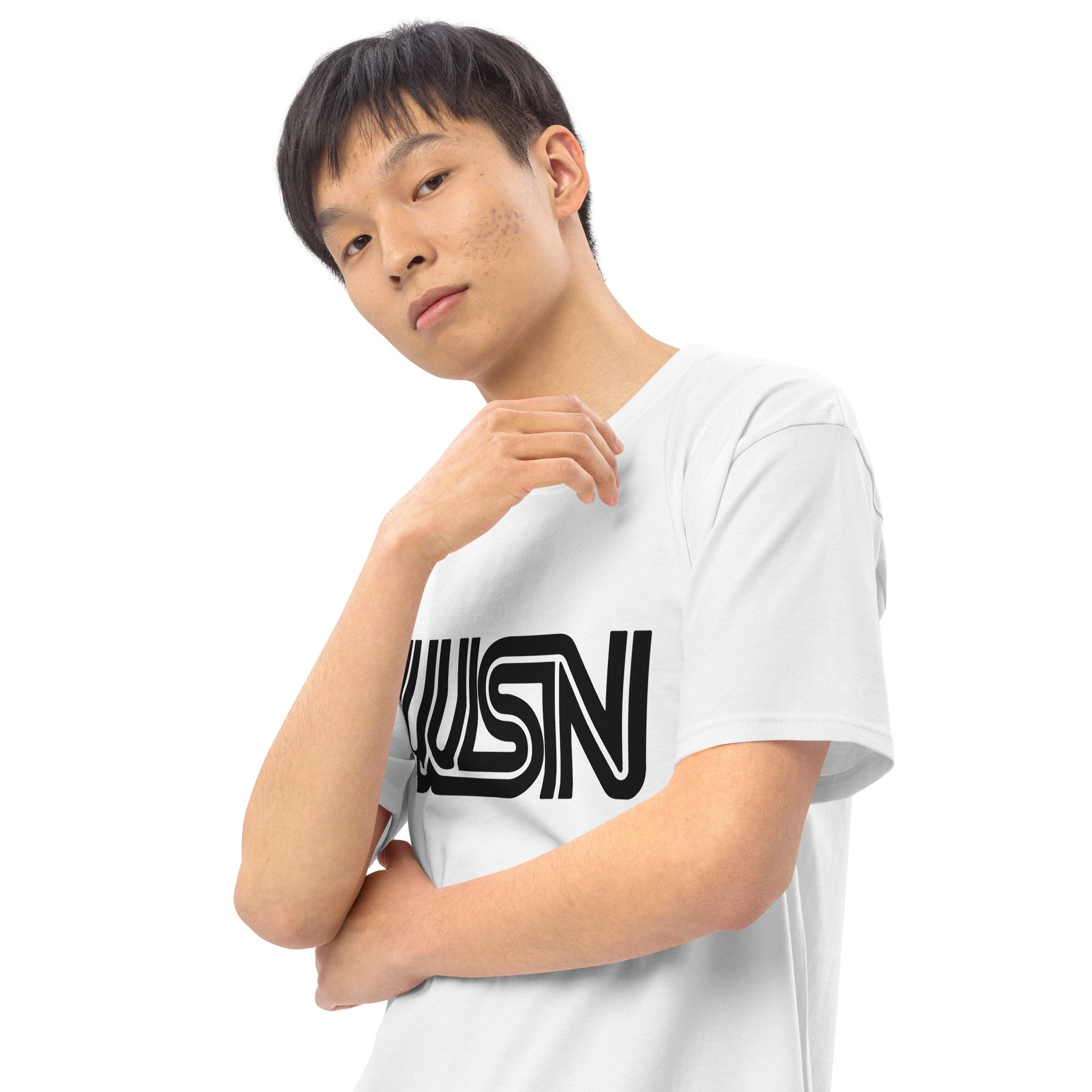 WSN "CNN" parody men’s premium heavyweight tee