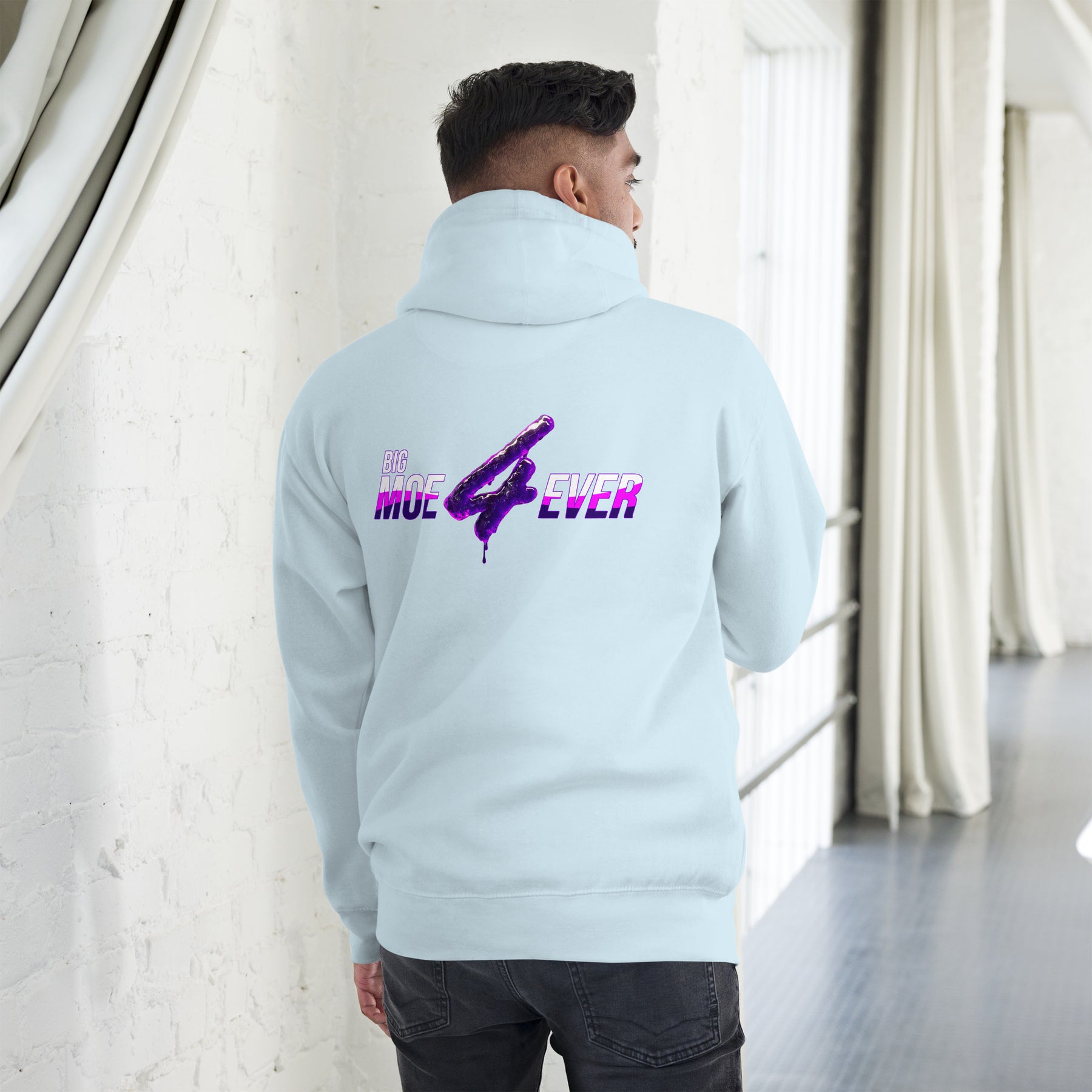 Big Moe 4 Eva Front and Back Print Premium Hoodie