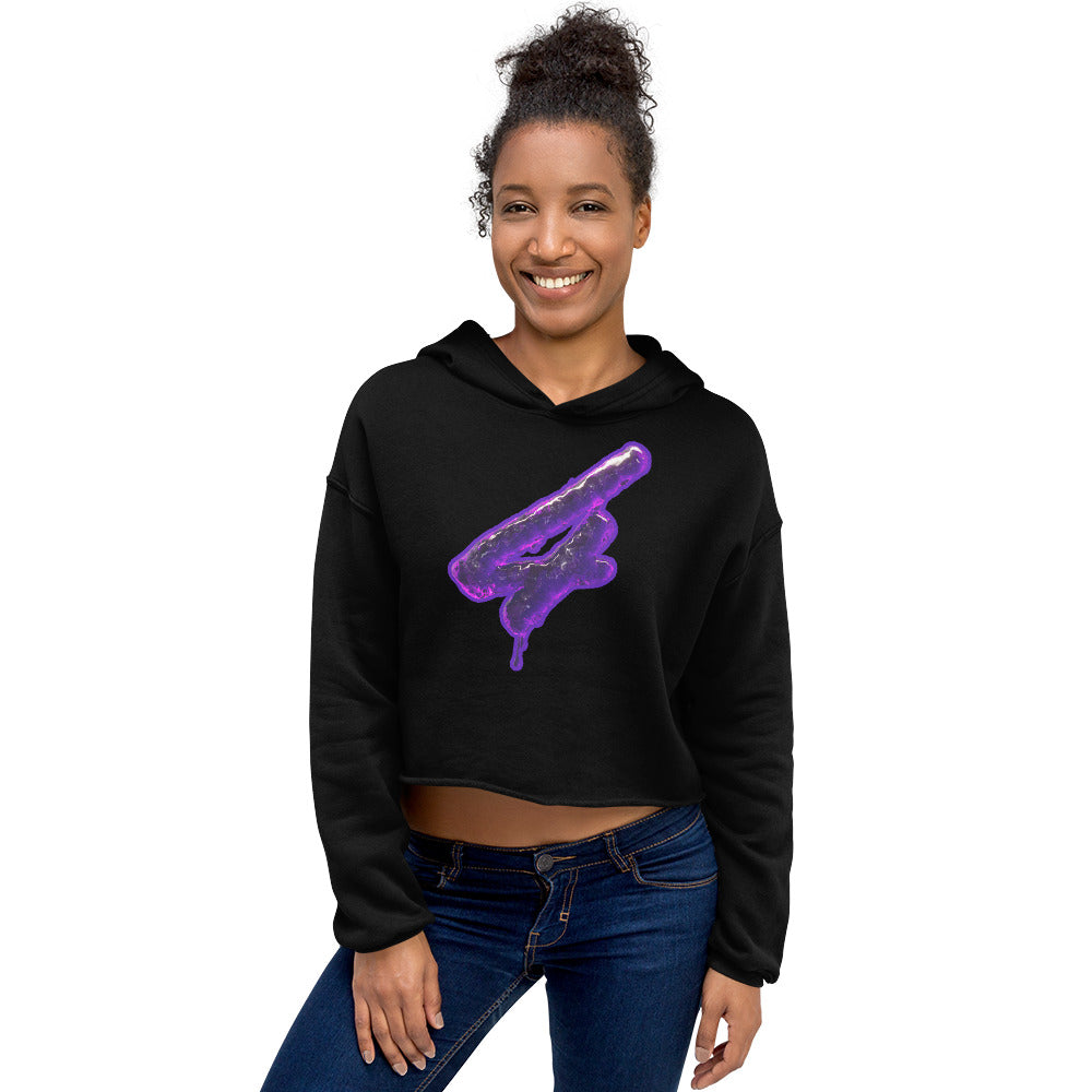 "Big Moe 4 Eva" Women's Crop Hoodie