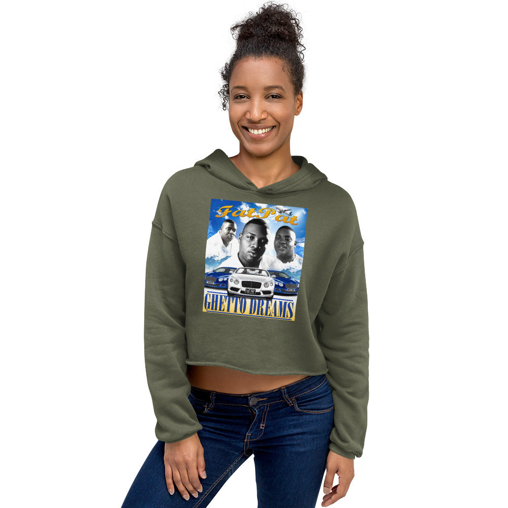 Fat Pat "Ghetto Dreams" Women's Crop Hoodie