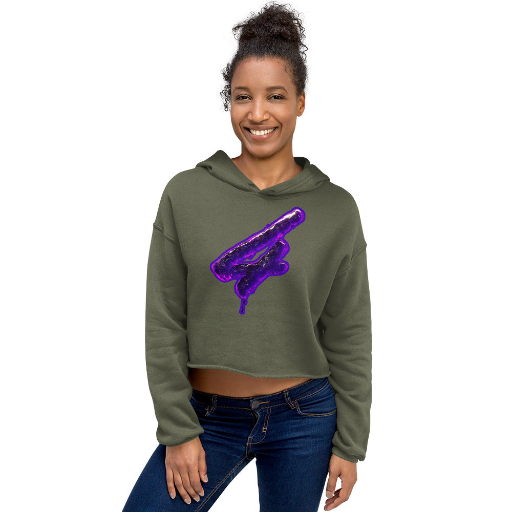 "Big Moe 4 Eva" Women's Crop Hoodie
