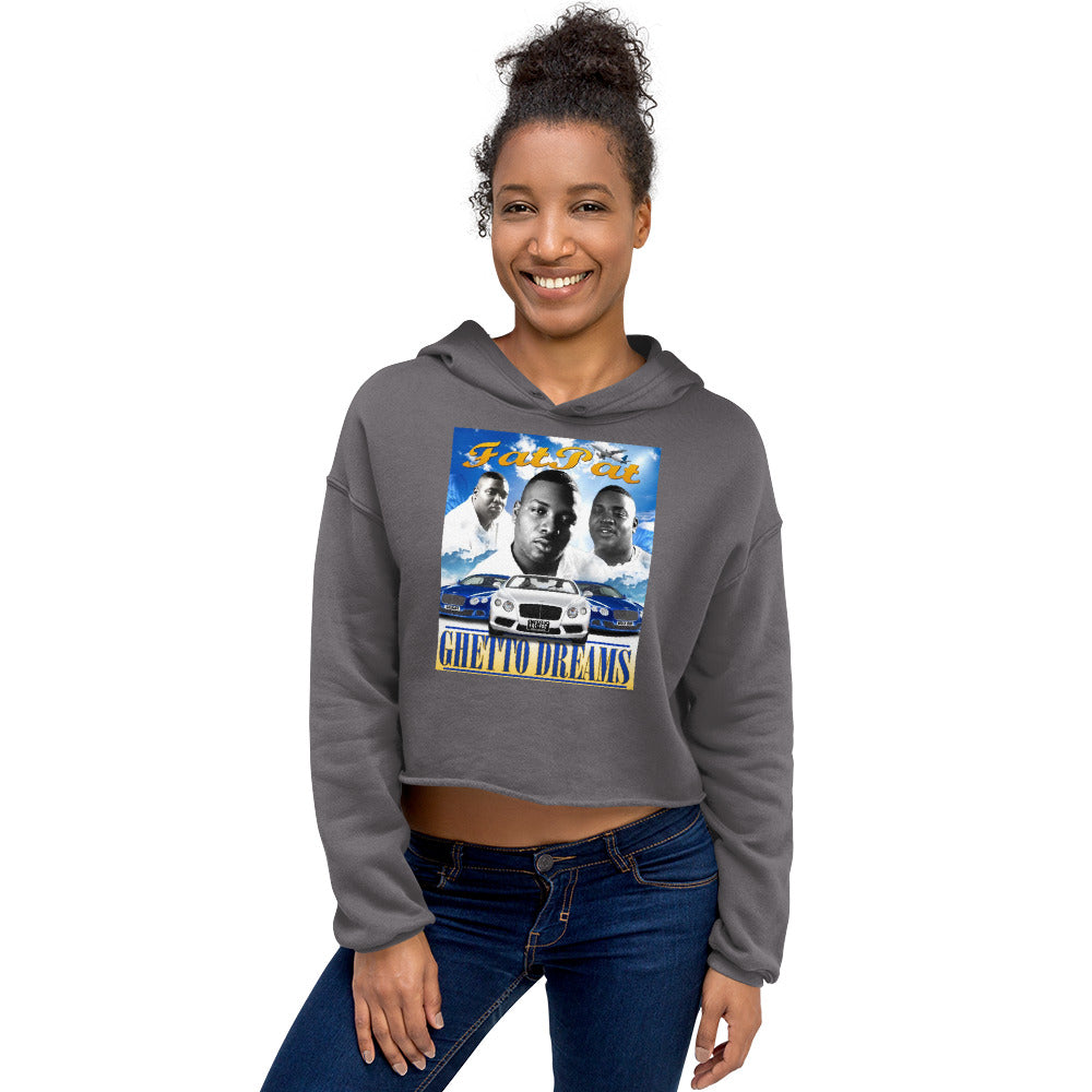 Fat Pat "Ghetto Dreams" Women's Crop Hoodie