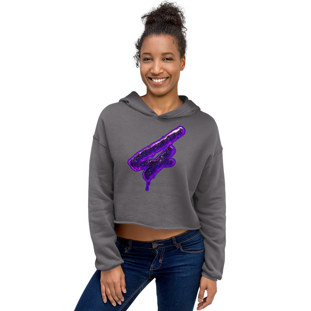 "Big Moe 4 Eva" Women's Crop Hoodie