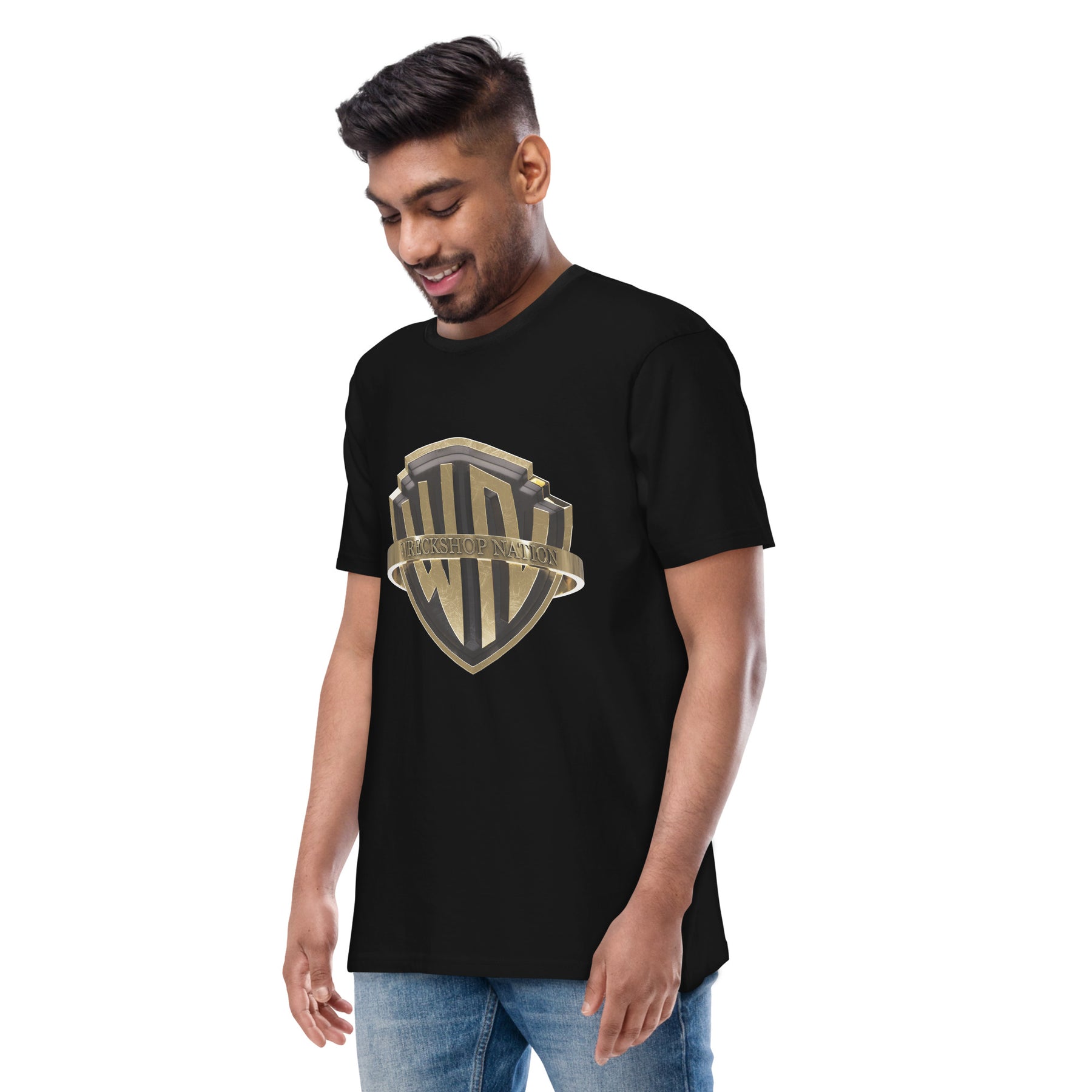 Wreckshop Nation "WN" Men’s premium heavyweight tee