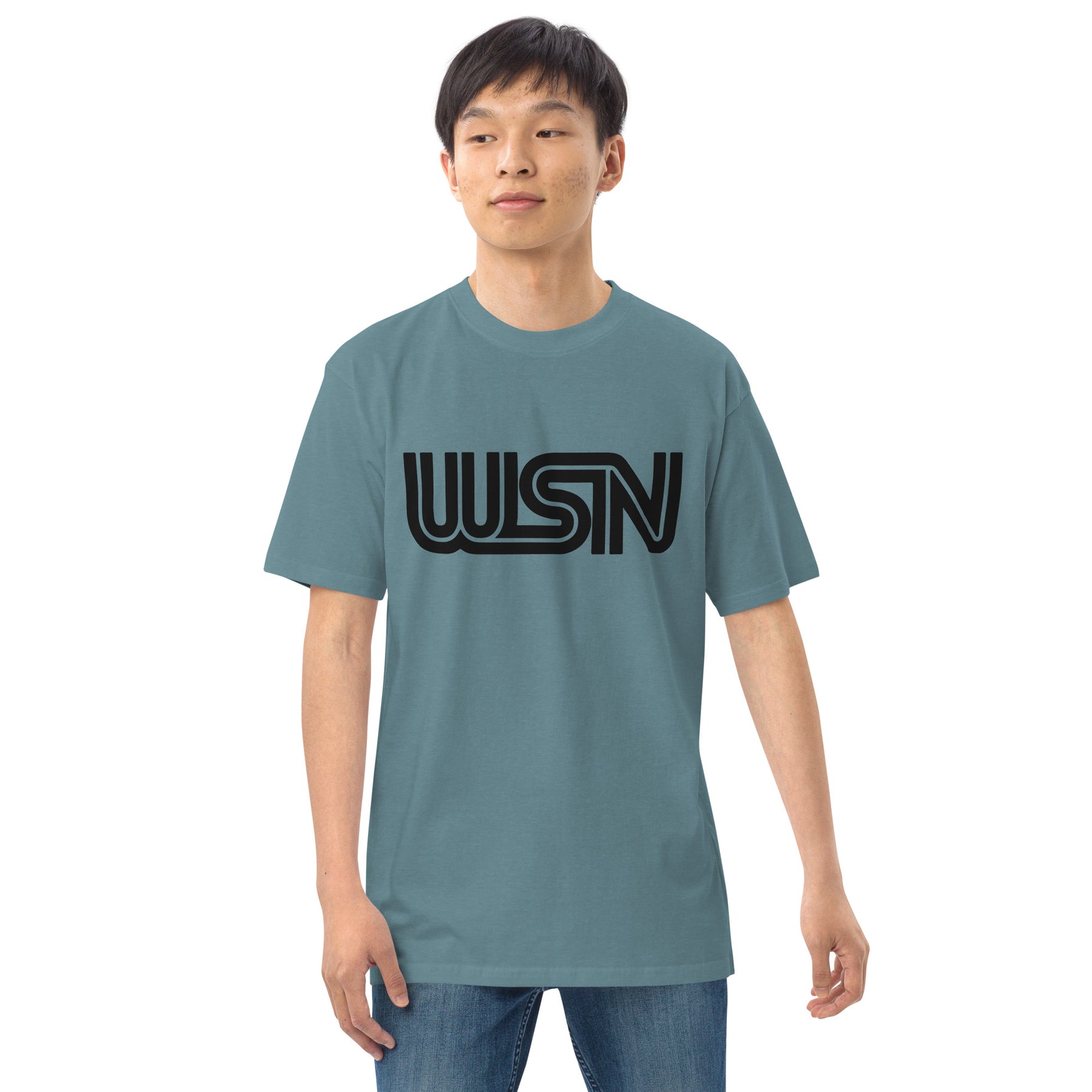 WSN "CNN" parody men’s premium heavyweight tee