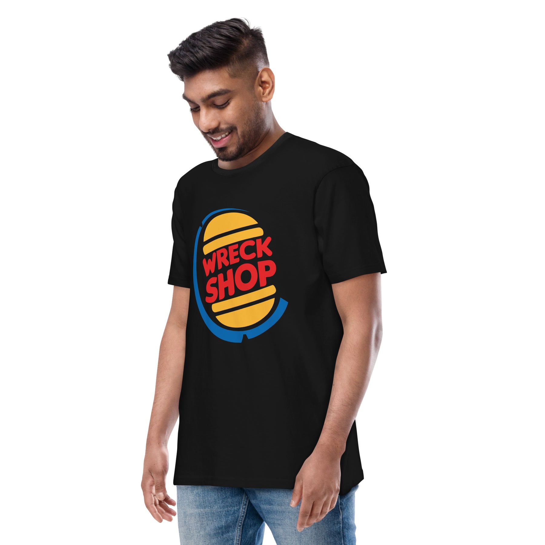 Wreckshop "Burger King" Parody Men’s premium heavyweight tee
