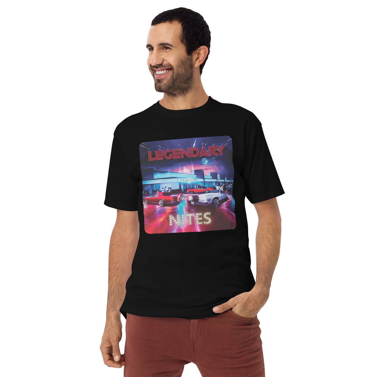 Legendary Nights Men’s premium heavyweight tee