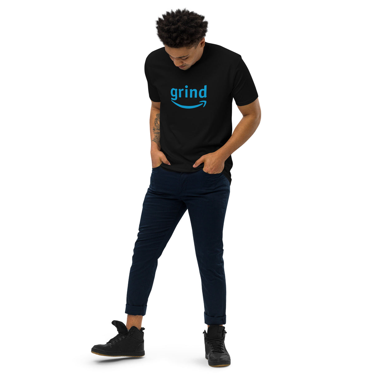 Prime "Grind" Parody Men’s premium heavyweight tee