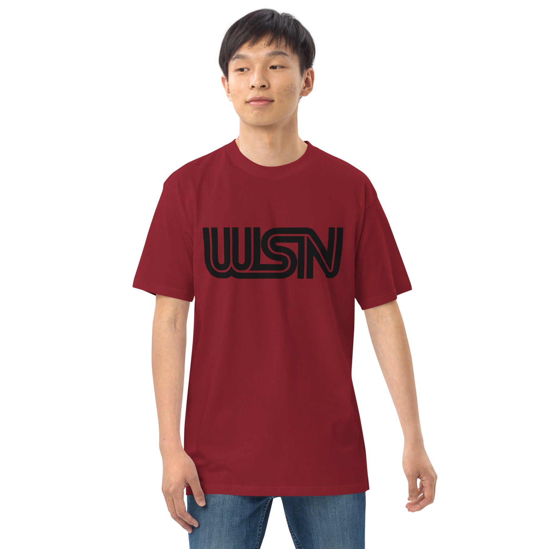 WSN "CNN" parody men’s premium heavyweight tee