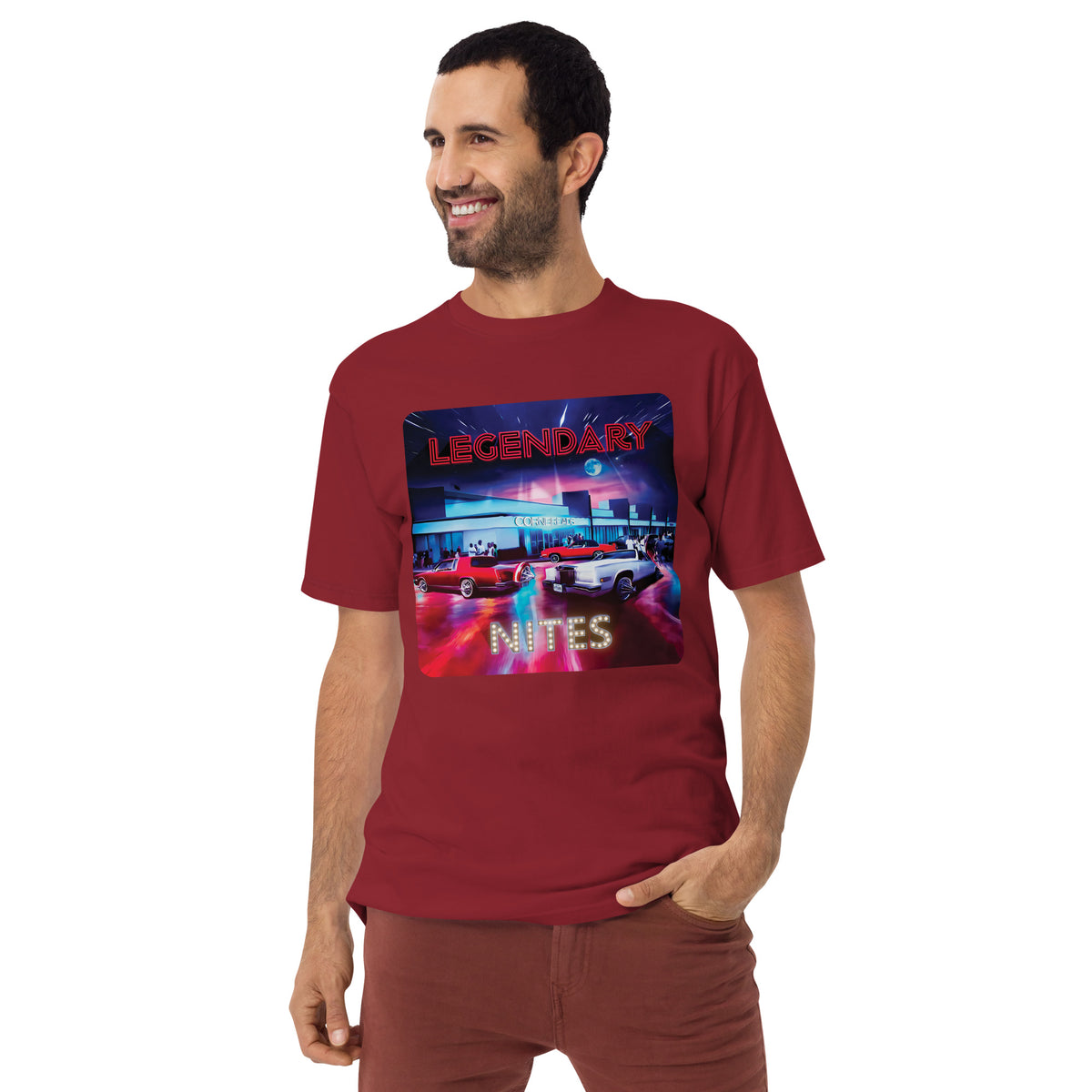Legendary Nights Men’s premium heavyweight tee
