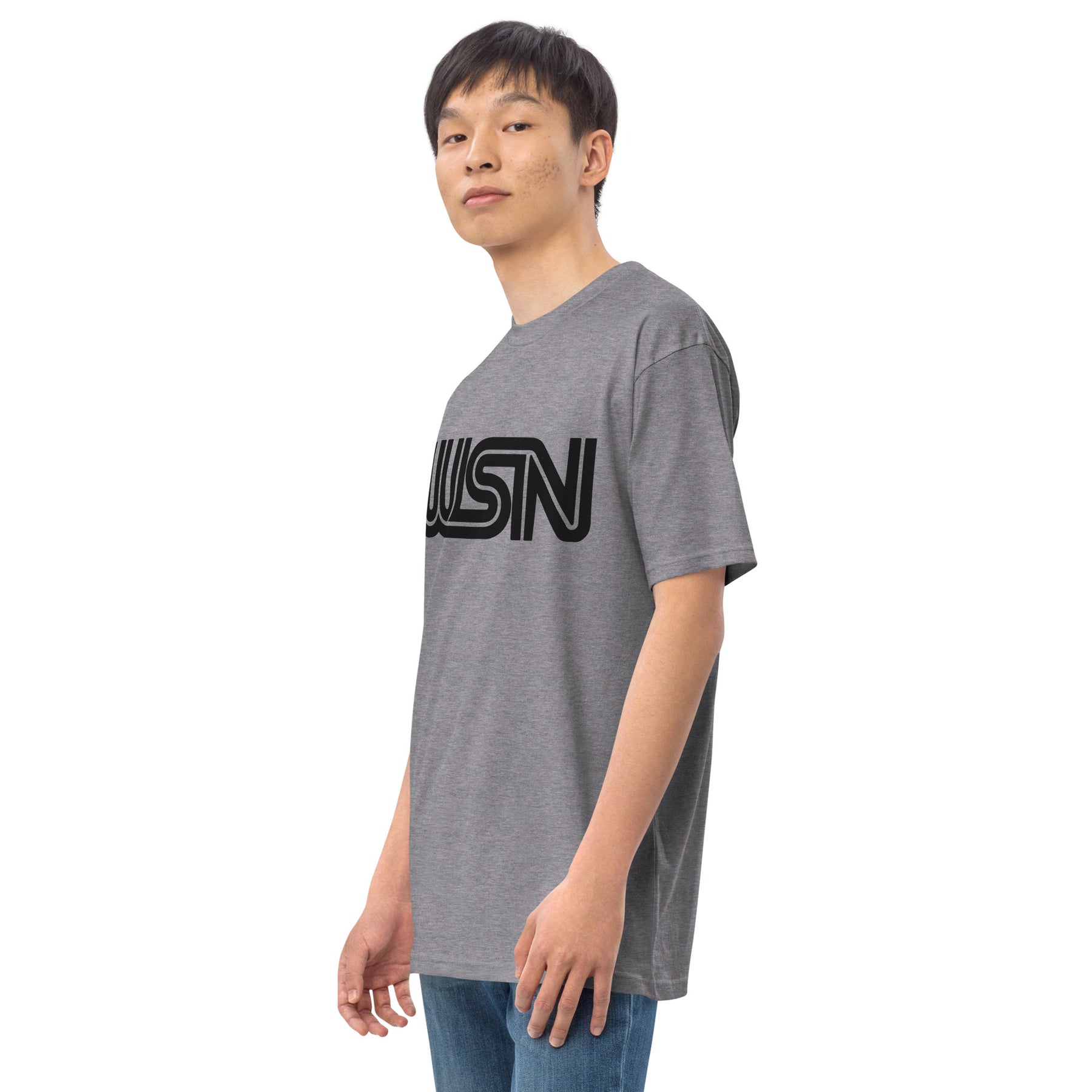 WSN "CNN" parody men’s premium heavyweight tee