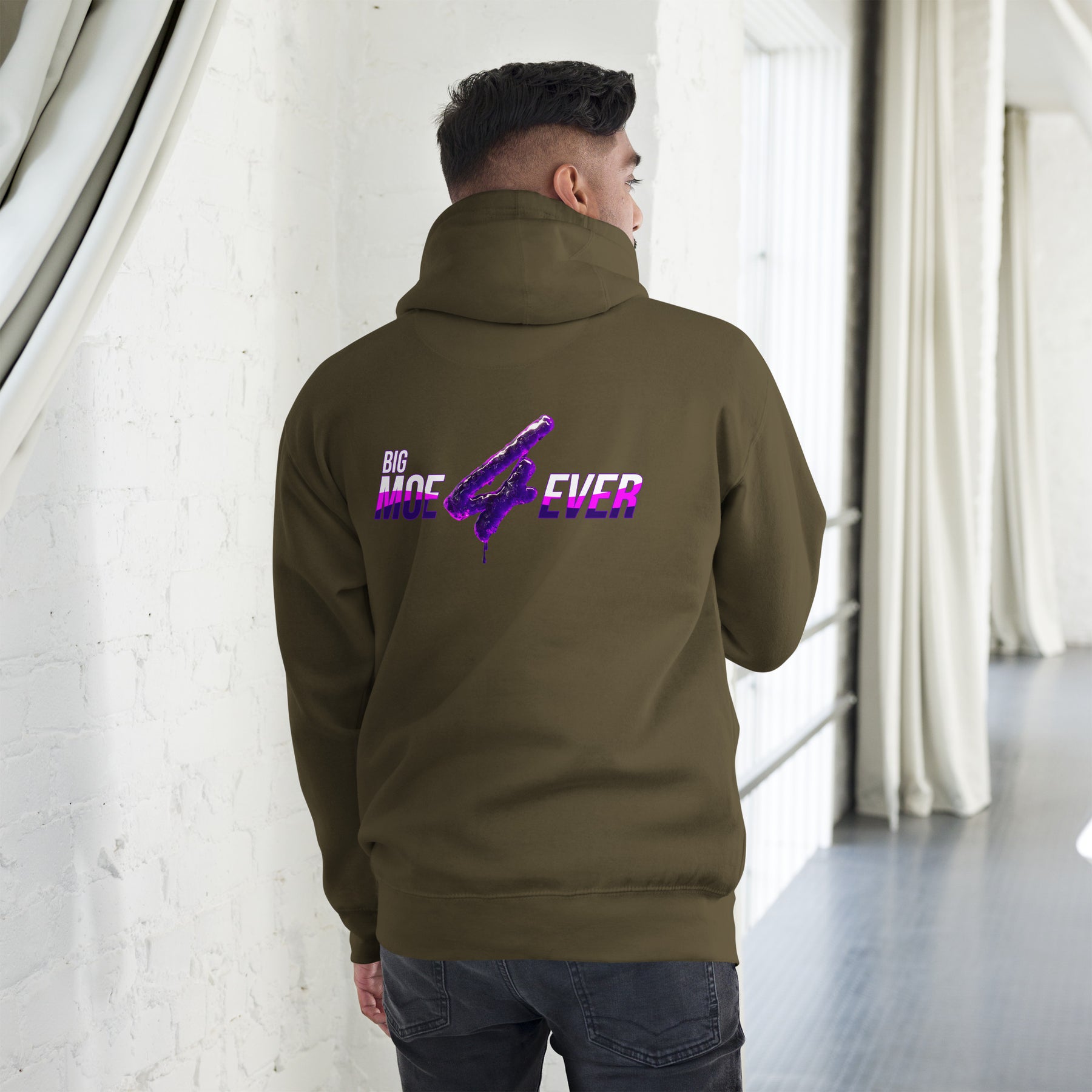 Big Moe 4 Eva Front and Back Print Premium Hoodie