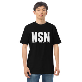 Men’s premium Black Wreckshop Nation T-Shirt