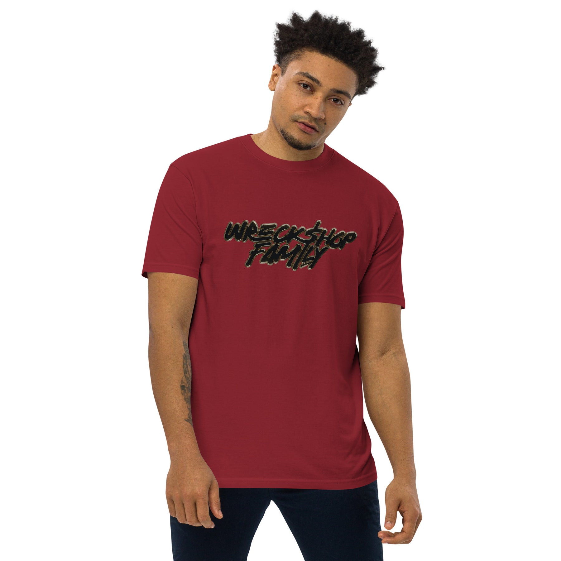 Wreckshop Family Men’s premium heavyweight tee